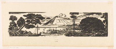 De baai（物品上的原标题） 作者 Johannes Frederik Engelbert 十克洛斯特（艺术家签名）