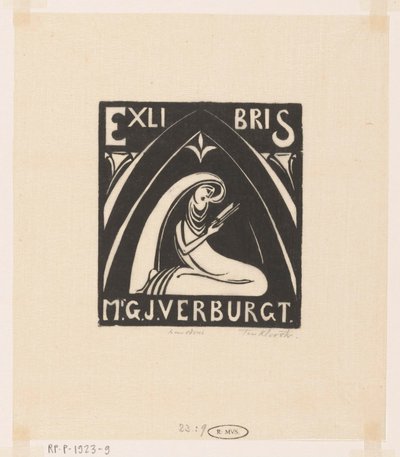 Gerrit-Jan Verburgt 的书目编号 作者 Johannes Frederik Engelbert 十克洛斯特（艺术家签名）