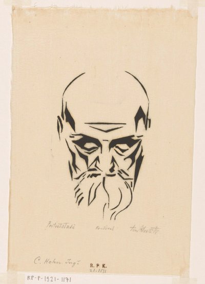 波特雷·范·卡尔·霍恩 作者 Johannes Frederik Engelbert 十克洛斯特（艺术家签名）