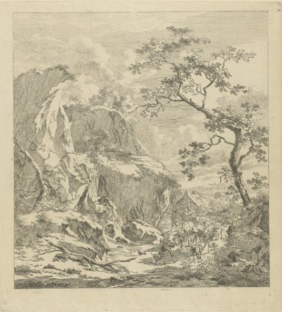 有牛的山地景观 作者 约翰尼斯·詹森（Johannes Janson）