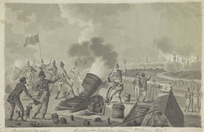 1809 年英军对法拉盛的轰炸 作者 Johannes Jelgerhuis (可能)