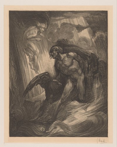 对普罗米修斯的折磨 作者 Johannes Josephus Aarts（艺术家签名）