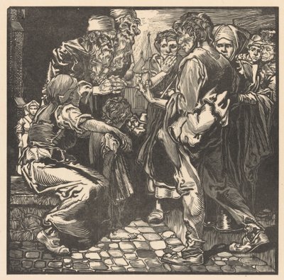 拿钱包的男子 作者 Johannes Josephus Aarts（艺术家签名）