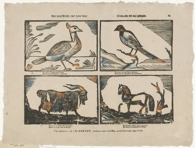 Ziet dees beesten mee haar vier / Made to our pleyzier（标题见实物） 作者 约翰内斯·坎内维特 (II)