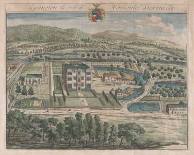 伊辛顿，纳撒尼尔-史蒂文斯的座位，[1712年]1768年再版。 作者 约翰尼斯·基普（Johannes Kip）