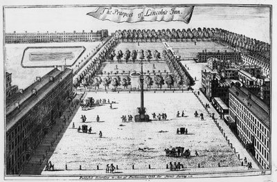 林肯旅馆的前景，1720年 作者 约翰尼斯·基普（Johannes Kip）