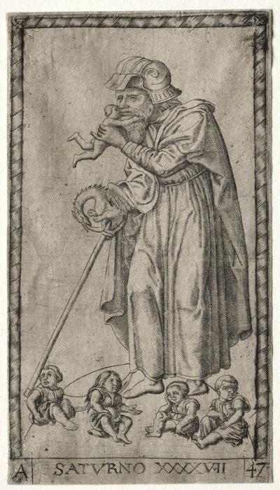 土星，1547年。 作者 约翰内斯·拉登斯佩德