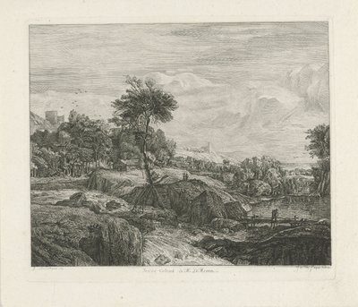 岩石景观 作者 Rembrandt van Rijn (归因于)