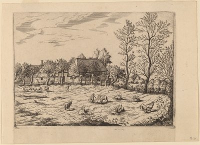 农场 作者 Johannes 和 Lucas van Doetechum 在《小景观大师》之后