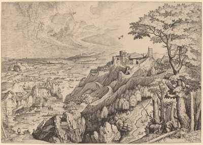 S.荒漠中的圣杰罗姆（Hieronymus in Deserto） 作者 Johannes 和 Lucas van Doetechum 在老彼得·勃鲁盖尔之后