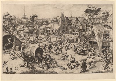 圣乔治节 作者 Johannes 和 Lucas van Doetechum 在老彼得·勃鲁盖尔之后