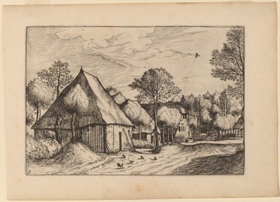 有抽水井的农家院 作者 Johannes van Doetechum，长老和卢卡斯