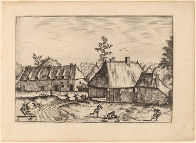 农场和排屋 作者 Johannes van Doetechum，长老和卢卡斯