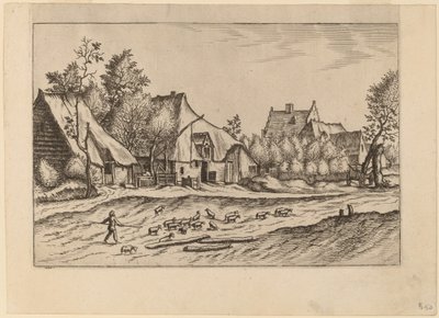 村庄里的农场 作者 Johannes van Doetechum，长老和卢卡斯