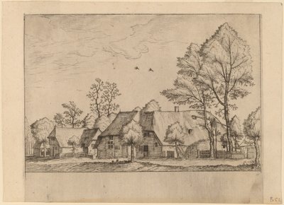有抽水井的大农场 作者 Johannes van Doetechum，长老和卢卡斯