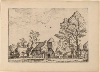 有抽水井的大农场 作者 Johannes van Doetechum，长老和卢卡斯