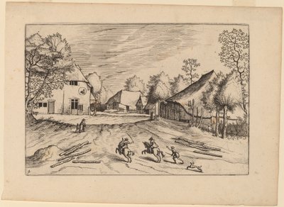 带农场的斯旺客栈 作者 Johannes van Doetechum，长老和卢卡斯