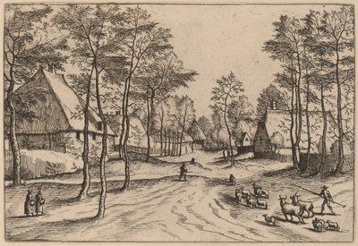 村街 作者 Johannes van Doetechum，长老和卢卡斯