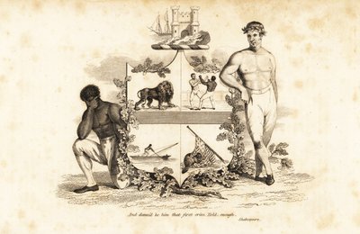 英国赤手空拳拳击手汤姆-克里布（1781-1848）的盾形纹章 作者 