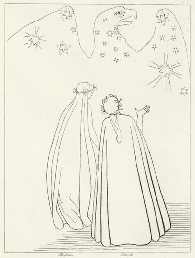 The Celestial Eagle, Paradise, Canto 19 (engraving) 作者 约翰（后）弗拉克斯曼