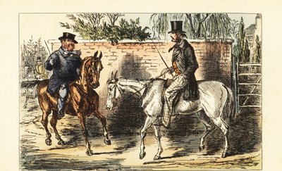 English gentleman on an old nag rejected by a man on a bay horse 作者 约翰（后）里奇