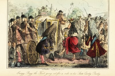 1727 年 6 月 22 日，英格兰国王乔治一世在去世之夜登上前往奥斯纳布吕克的皇家马车 作者 约翰（后）里奇