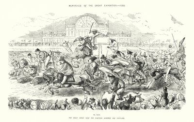 1851年万国博览会纪念，1851大德比（版画） 作者 约翰（后）里奇