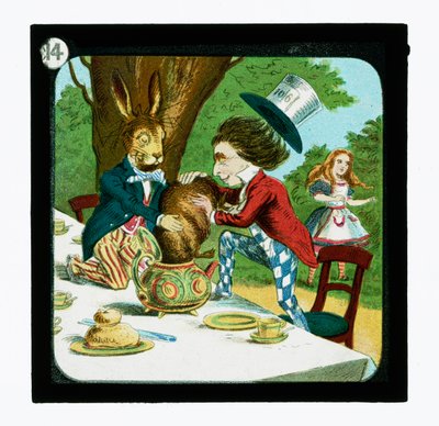 Alice in Wonderland, Coloured Lantern Slides (lantern slide) 作者 约翰（后）坦尼尔