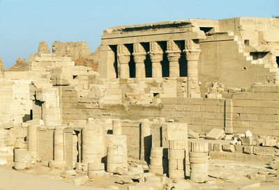 埃及，丹德拉（Dendera），哈托尔神庙 作者 沃尔特·查尔斯·米尔斯