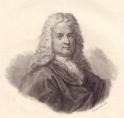 意大利数学家Jacopo Riccati（1676-1754）的肖像，Caterina Piotti-Pirola的铜版画 作者 沃尔特·查尔斯·米尔斯