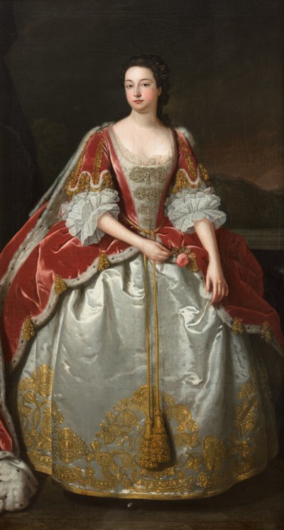 萨默塞特公爵七世阿尔杰农之妻弗朗西丝-蒂恩肖像（布面油画） 作者 