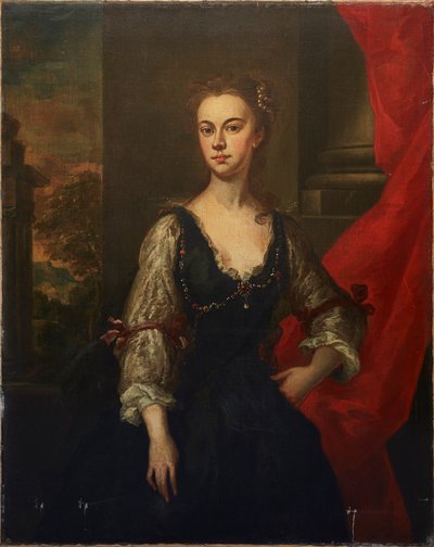 据说是彭布罗克伯爵夫人伊丽莎白（1674-1739 年）的肖像（布面油画） 作者 约翰（工作室）范德班克