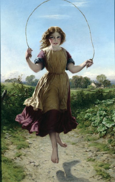 女孩跳绳，1863年 作者 约翰·亚当·P·休斯顿