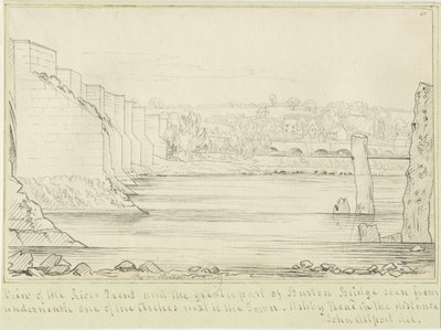 特伦特河畔柏顿桥梁和城镇：钢笔画，nd [c 1817]（绘图） 作者 约翰·奥尔波特