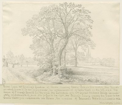利奇菲尔德 - 横跨斯托池的视图：钢笔画，nd [1826]（绘图） 作者 约翰·奥尔波特