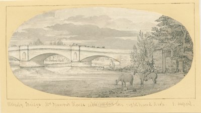 沃尔斯利桥：钢笔水墨画，nd [1799-1854]（图画 作者 约翰·奥尔波特