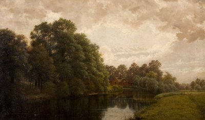 和平的沃里克郡场景，1883年 作者 约翰·安德森