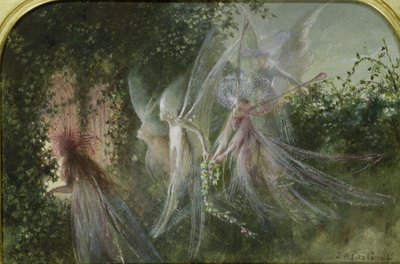 一个窗口的仙女，1864（wc＆gouache） 作者 约翰·安斯特·菲茨杰拉德