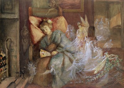 梦想（wc，纸上水粉） 作者 John Anster Fitzgerald