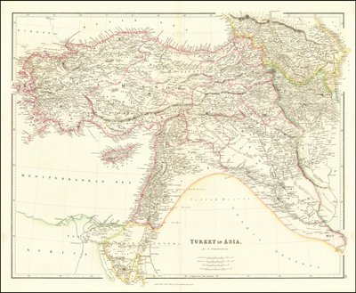 约翰-阿罗史密斯绘制的 1840 年亚洲土耳其地图 作者 约翰·阿罗史密斯