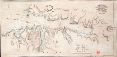 1836 年俄罗斯勘测中的黑海塞巴斯托波尔 作者 约翰·阿罗史密斯