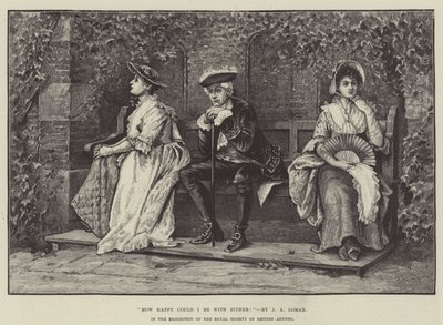 我有多幸福！在英国皇家艺术家协会的展览 作者 约翰·亚瑟·洛玛克斯