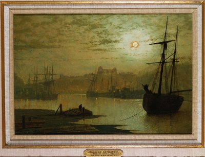 惠斯比，在埃斯克，1877年 作者 约翰·阿特金森·格里姆肖