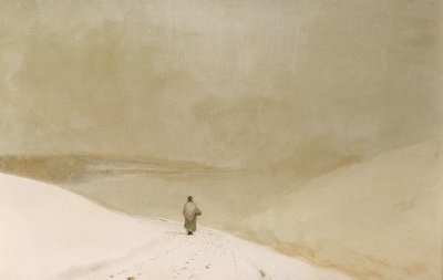 雪与雾（黄色小调随想）（布面油画） 作者 约翰·阿特金森·格里姆肖