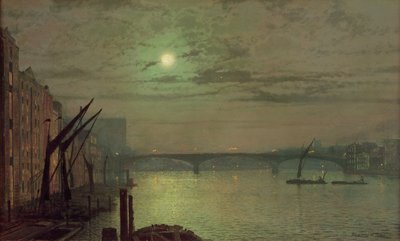 南华克大桥，1882年 作者 约翰·阿特金森·格里姆肖