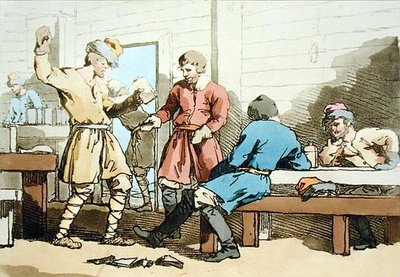 A Kaback，由艺术家蚀刻，1803年出版（彩色平印）。 作者 约翰·奥古斯都·阿特金森