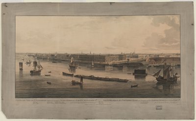 1805年至1807年之间的圣彼得堡全景 作者 约翰·奥古斯都·阿特金森