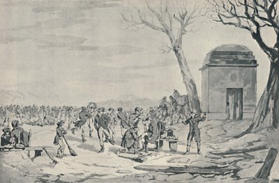 在海德公园滑冰，1807年，1920年 作者 约翰·奥古斯都·阿特金森
