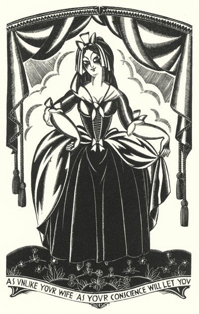 Illustration for Tristram Shandy by Laurence Sterne (litho) 作者 约翰奥斯汀