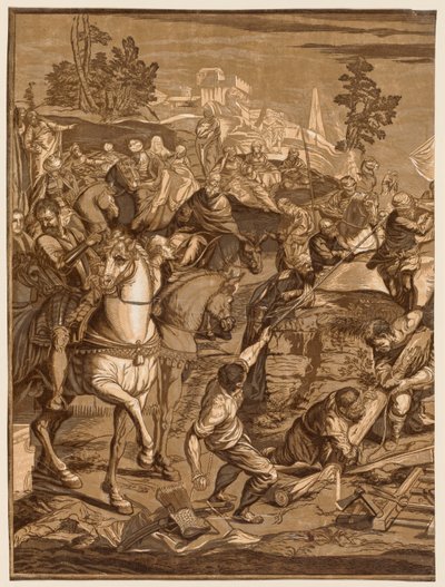 被钉十字架，1741年。 作者 约翰·浸信会杰克逊